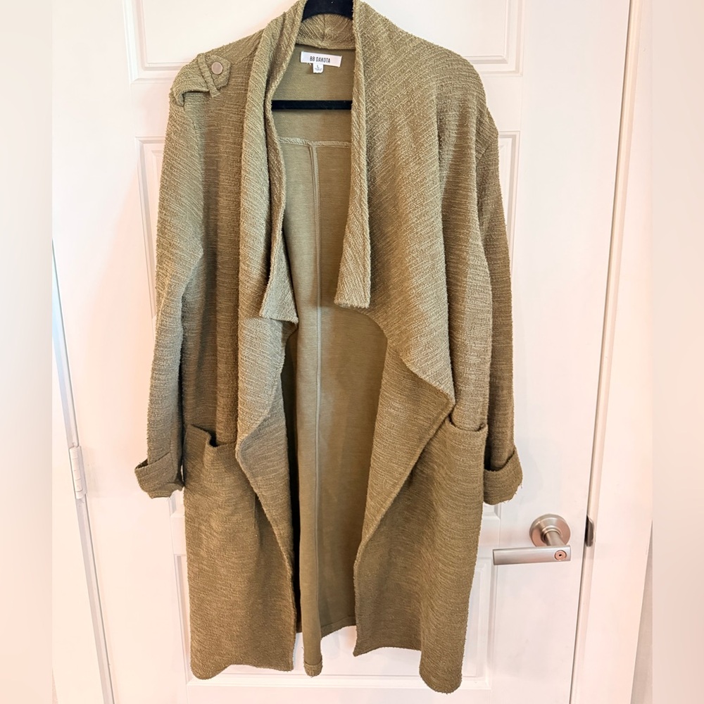 BB Dakota Olive Green Cardigan Sweater Large